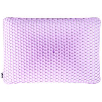 Almohada De Espuma Viscoelástica Con Soporte Ergonómico Y Rejilla De Nido De Abeja Refrescante De Tpe 55 X 35 Cm Violeta Athos