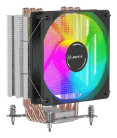 ventilador con disipador para cpu unyka unycool h60 argb 9 aspas 120mm compatible todo intel  am4
