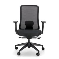 spacio ardena silla ergonomica de malla negra