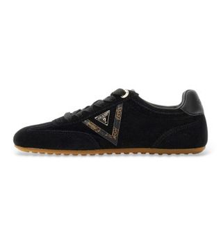 Guess para mujer. FLTRELSUE12 Zapatillas de Piel Relli negro (38), Plano, Cordones, Casual