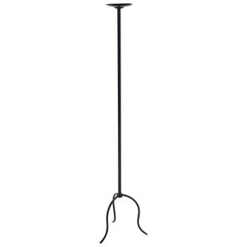 Candelero Con Estructura De Hierro 120 Cm Estilo Moderno Negro Almada