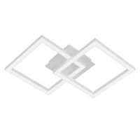chapman - plafon led de metal color blanco 47 cm
