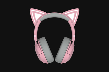 AURICULARES GAMING RAZER KRAKEN KITTY BLUETOOTH V2 QUARTZ | INALAMBRICOS | RGB | ROSA