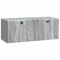 mueble de tv de pared 785 x 31 x 30 cm sonoma gris vidaxl