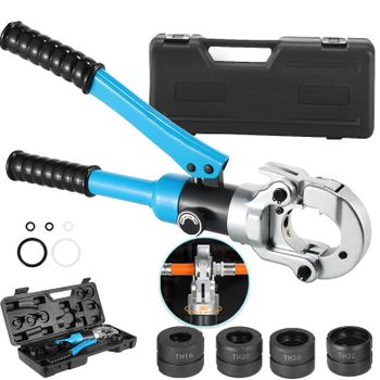 360 °   Tubo Pex hidráulico de rotación, herramienta de prensado de tubos de plástico y aluminio, mandíbulas TH, tubo de calefacción de suelo, Kit de abrazadera de presión de plomería