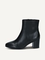 caprice bootie black made of leather with block heel size 42
