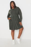 yours vestido gris lavado en algodon mujer curvy y tallas grandes yours