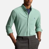 polo ralph lauren featherweight cotton-pique slim-fit shirt - xxl