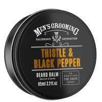 the scottish fine soaps company mens grooming thistle and black pepper beard balm 95ml