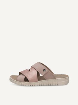 CAPRICE Mule, rose, made of Leather without heel, Size 37