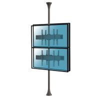 kimex soporte de suelo a techo para 4 tv 32-75 vesa 600x400 max 30kg altura 240cm