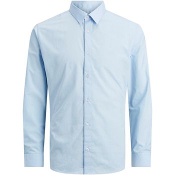 Jack & Jones Camisa manga larga 12223343 JJOE SHIRT LS PLAIN NOOS JNR CASHMERE BLUE para niño