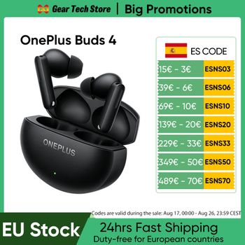 Audífonos Inalámbricos OnePlus Buds 4 Originales, Versión Global, Cancelación Activa de Ruido, Bluetooth 5.4, Audífonos Intrauditivos de Alta Gama