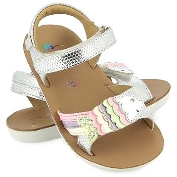 Shoo Pom Sandalias Goa Bubulle Silver-Multi para niña