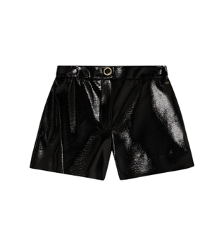 A|X Armani Exchange para mujer. XW001815AF18859UC001 Shorts Talle Alto negro (XL), Casual, Viscosa