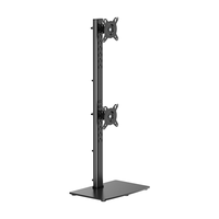 aisens soporte de mesa con peana eco giratorio e inclinable para 2 monitor tv 12kg de 17 34 negro