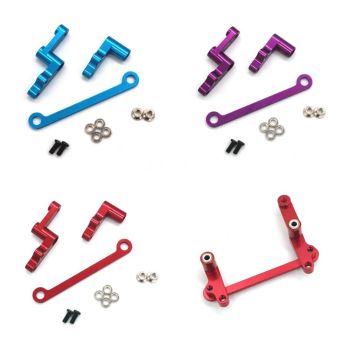 Accesorios de actualización de metal para ensamblaje de dirección para Wltoys 124008 124010 1/12 Piezas de coche RC