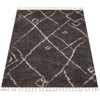 Alfombra de pelo largo Oregon gris  140x200 cm