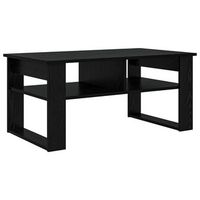 mesa de cafe  mesa de centro roble negro 96 x 54 x 44 cm madera de ingenieria