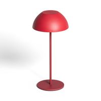 ledkia lighting - lampara de mesa led portatil  bateria usb recargable  potencia 2w  proteccion ip44  diseno moderno y elegante  uso interiorexterior topo metal
