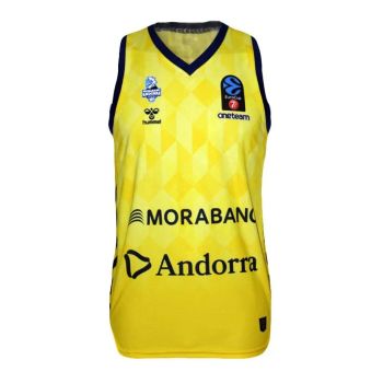 Camiseta Morabanc Andorra Hummel Eurocup amarilla.