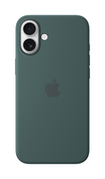 iphone 16 plus silicone case with magsafe - lake green