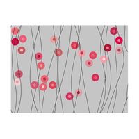 papel pintado 3d - botones rosa 300x231 cm