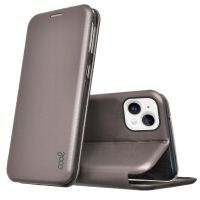 cool funda flip cover elegance plata para iphone 14 plus
