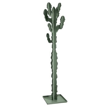 Perchero de pie   de hierro verde salvia 170 cm