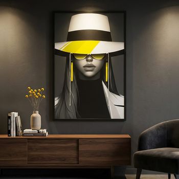 Pintura sobre lienzo con leds 80x4x120 cm