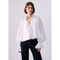 liu jo camisa camisa suave en popelina para mujer