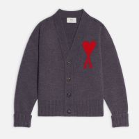 ami de coeur intarsia-wool cardigan - l