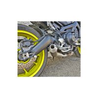 silenciador de escape yamaha mt-09 tracer e4 mass cafe racer re-curve
