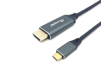 CABLE USB-C A HDMI MACHO MACHO 1M EQUIP 4K/60Hz CARCASA CONECTOR ALUMINIO REF. 133415
