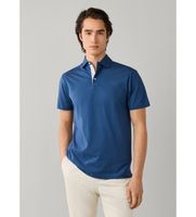 hackett london para hombre hm5600197 polo jersey manga corta fit clasico azul m casual algodon