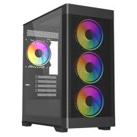 carcasa vida zephyr v2 torre micro atx negro vidrio templado