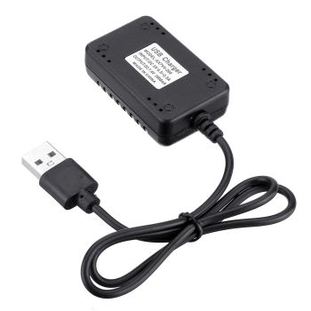 Cargador de batería Wltoys 7.4V 2000mAh con cable de carga USB rápido para los modelos de coches RC 12428 124018 124019