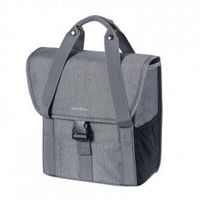 basil bolsa unica go single grey melee con lineas reflectantes 16 l
