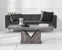 mocha grey marble coffee table