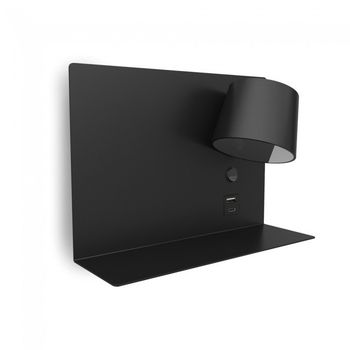 Aplique led con interruptor y usb serene (6w) ii