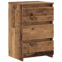 mesitas de noche 2uds madera ingenieria envejecida 40x35x625cm vidaxl