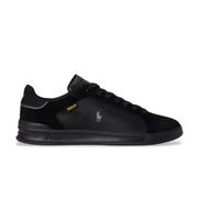 polo ralph lauren para hombre 809p07160001 zapatillas de piel utility negro 45 plano cordones casual
