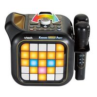maquina de karaoke bluetooth con luces y 2 microfonos inalambricos vtech karaoke light party