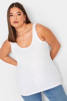 Camiseta Blanca Tirantes, Mujer Curvy Y Tallas Grandes, Yours