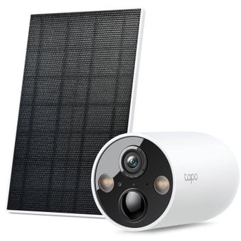 Tapo C425 Kit Cámara de Vigilancia con Panel Solar y Batería, 2K QHD, Detección IA Gratuita Avanzada, Visión Nocturna a Color