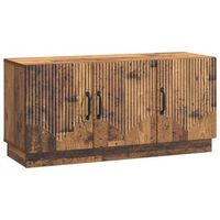 mueble de tv madera envejecida 99 x 345 x 47 cm vidaxl