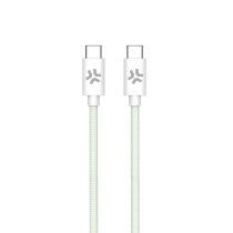 Celly USBCUSBCCOTTGN cable USB 1,5 m USB C 60 W Verde, Blanco