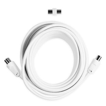Cable Coaxial EKON 10 m 9,5 mm Blanco