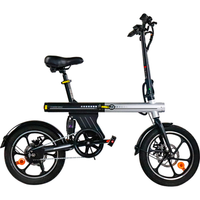 bicicleta electrica plegable avdl a11 16r bateria de larga duracion de 460 wh gris
