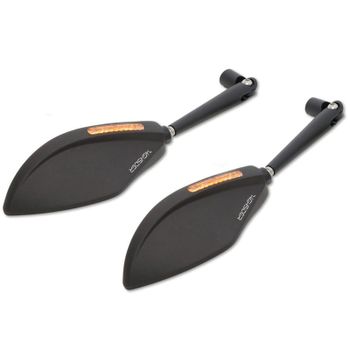 Espejo retrovisor Highsider Torezzo intermitentes combo negro par
